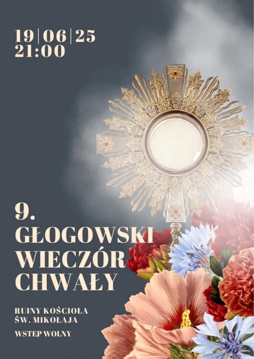 Grafika do artykułu: 9. GŁOGOWSKI WIECZÓR CHWAŁY - koncert