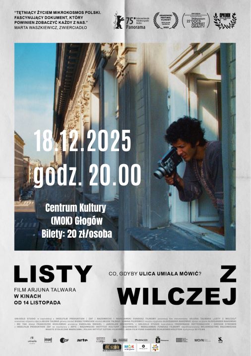 Grafika do artykułu: DKF Szpula: LISTY Z WILCZEJ