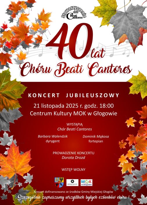 Grafika do artykułu: 40-LECIE CHÓRU BEATI CANTORES