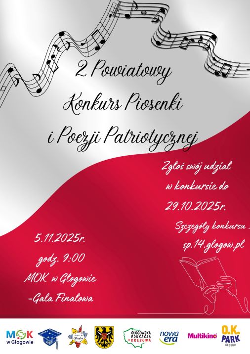Grafika do artykułu: II Powiatowy Konkurs Piosenki i Poezji Patriotycznej