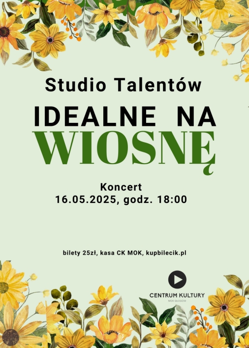 Grafika do artykułu: STUDIO TALENTÓW IDEALNE NA WIOSNĘ - koncert
