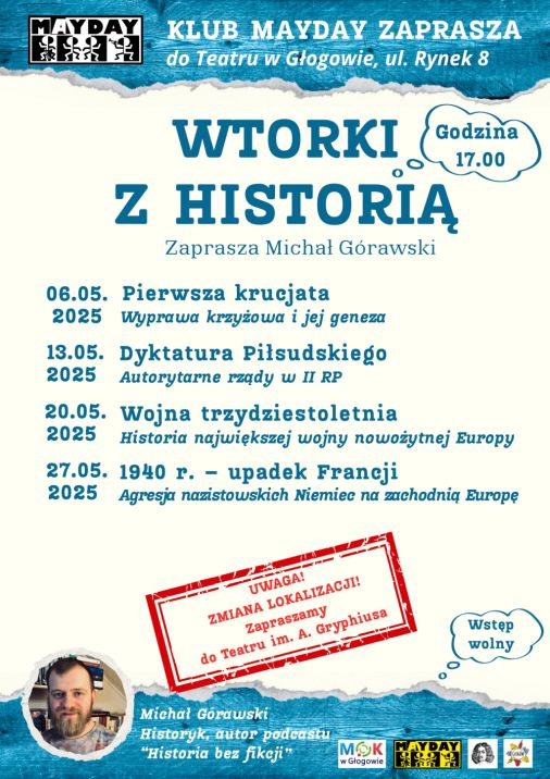 Grafika do artykułu: WTORKI Z HISTORIĄ - MAJ