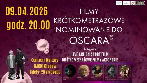 Grafika do artykułu: DKF SZPULA - KRÓTKOMETRAŻOWE FILMY NOMINOWANE DO OSCARA - AKTORSKIE