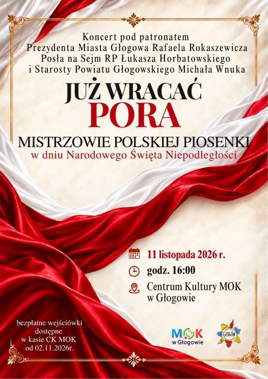 Grafika do artykułu: Koncert: JUŻ WRACAĆ PORA - MISTRZOWIE POLSKIEJ PIOSENKI