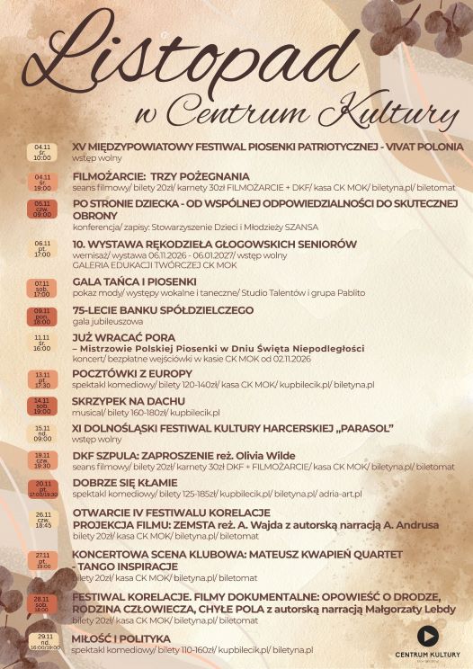 Grafika do artykułu: LISTOPAD 2026 W CK