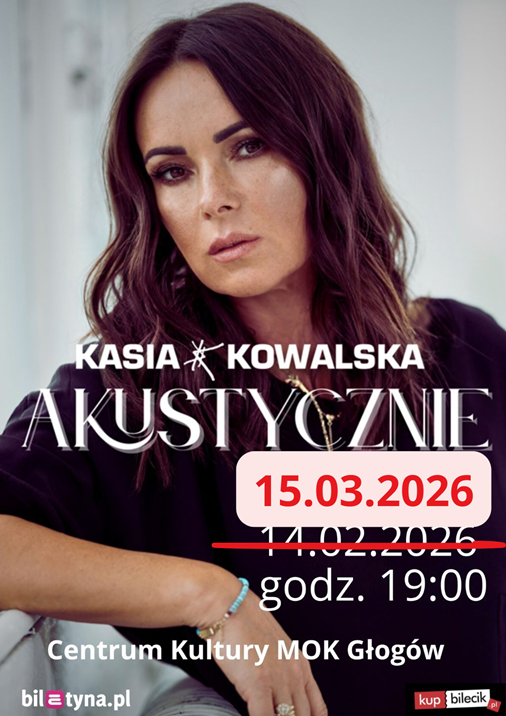 Plakat: ZMIANA TERMINU // KASIA KOWALSKA akustycznie 
