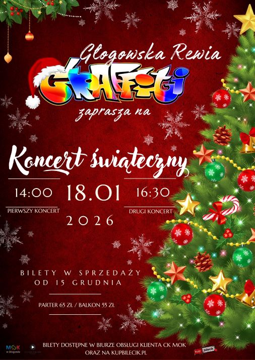 Grafika do artykułu: KONCERT ŚWIĄTECZNY GŁOGOWSKIEJ REWII GRAFFITI