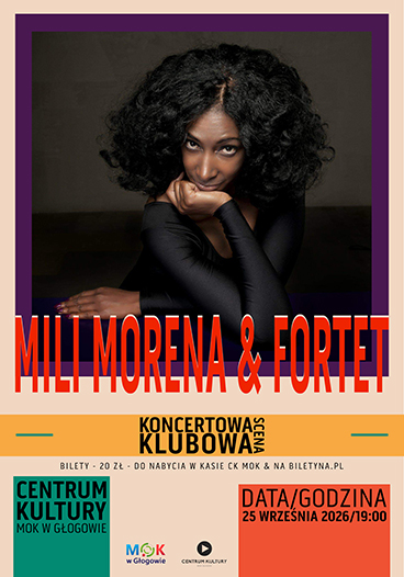 Grafika do artykułu: MILI MORENA & FORTET - Koncertowa Scena Klubowa