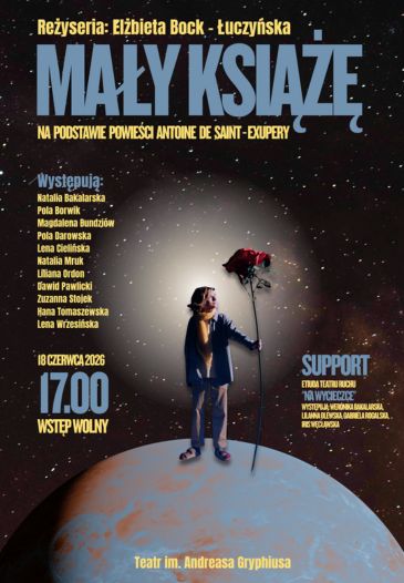 „MAŁY KSIĄŻĘ” - SPEKTAKL GRUPY TEATRALNEJ „INTERMEDIUM”